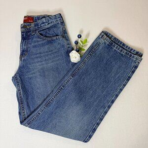 Arizona Jean Co Relaxed Fit Jeans Womens 14R Blue Denim Straight Leg